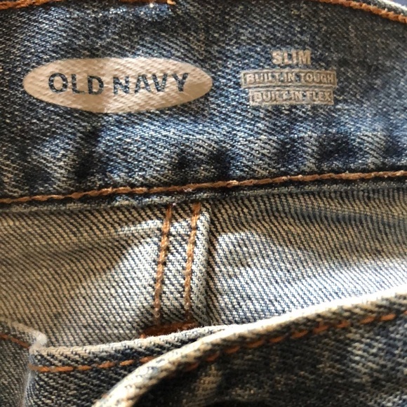 Old Navy Slim Jeans Men’s Sz 33X32 Flex Light Wash Denim Casual School Normcore - Picture 5 of 8